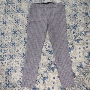Plaid skinny pants
